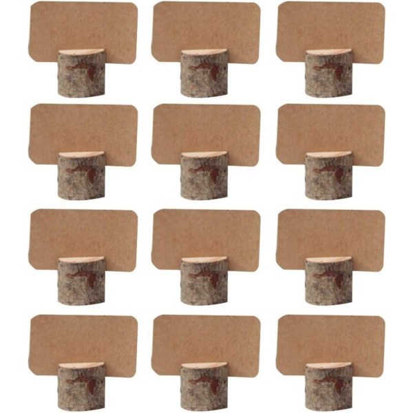 12 Pcs Eco-Friendly Wooden Sticky Notes Simple Wooden Business