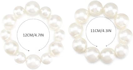 Hvid Ponytail Holder Hårbånd Hårbånd Hårtilbehør til