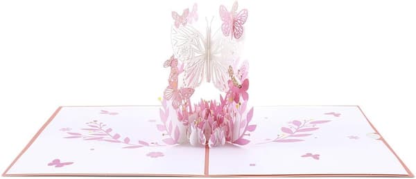 1 stk. 3D Fødselsdagsdato Hilsenskort Vis Valentinsdag
