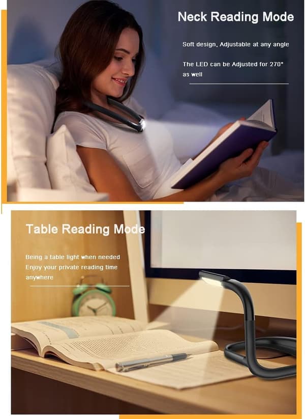 Ladeskjorte Leselys, 1800mAh Foldbar Led Skrivebordslampe