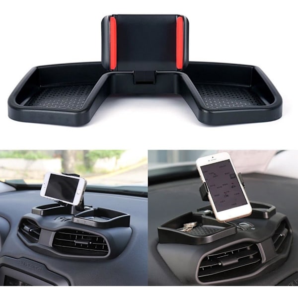 Sort Mobiltelefon- og GPS-holder - Instrumentbrætmontering