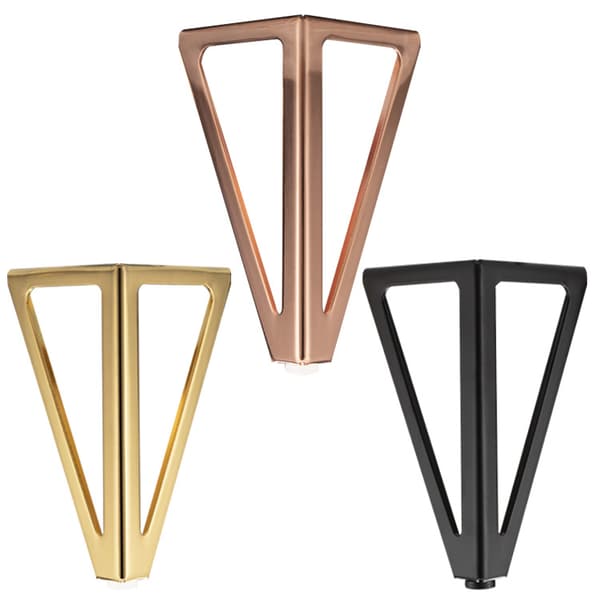 4 Pakker Møbelben, Metal Bordben, 15cm Møbelben