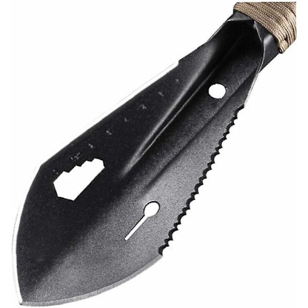 Mini Spade Gravehåndværktøj Spade Spade Rustfrit Stål Bærbar til Havebrug Landbrug Camping 26,3X7,2cm Sort