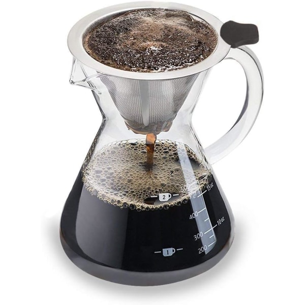 Manuell perkolatorfilter kaffebryggare (medium, standard),