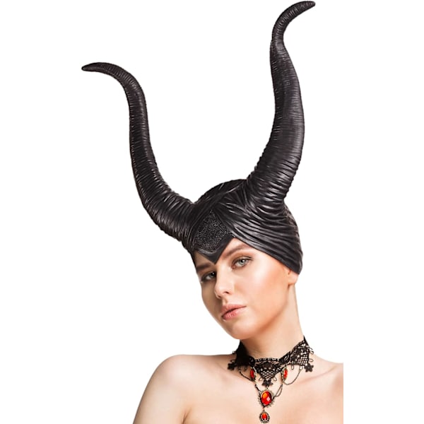 Latex hornhatt, festkostym för kvinnor, gotisk, cosplay, djävul