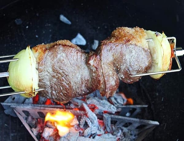 BBQ gaffelkæde med skruer 2 sæt
