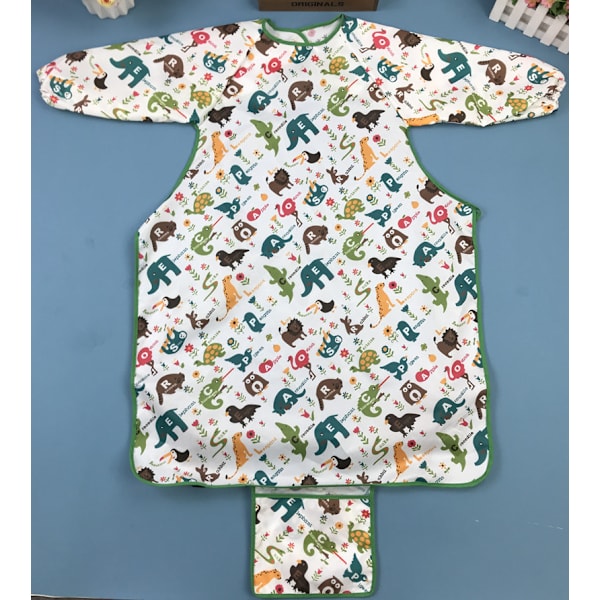 Babyspiskeforklæder - Langærmet babyspiskeforklæde, vandtæt