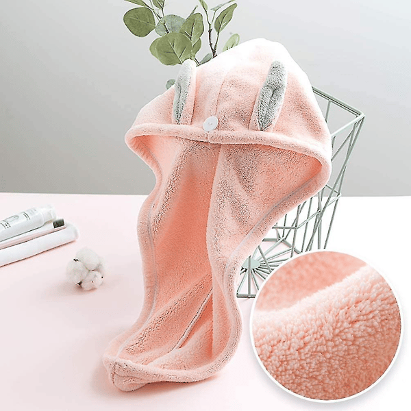 2 Pakker Turban Håndklæde Super Absorberende Og Hurtigtørrende Hår