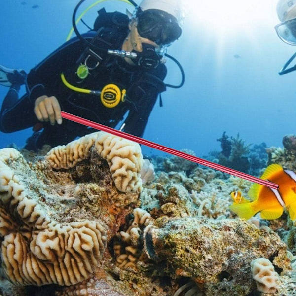 1 punainen sukellusosoitin sauva Kannettava alumiiniseos riutta