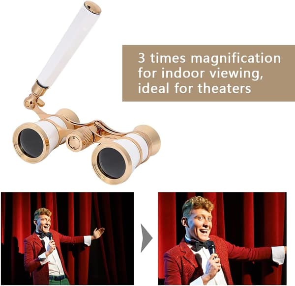 1 Oopperalasit, 3X25 Teatterilasit Teleskooppi