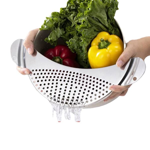 1 Rustfrit Stål Gryde Si, Pasta Si, Nem Afdrypning