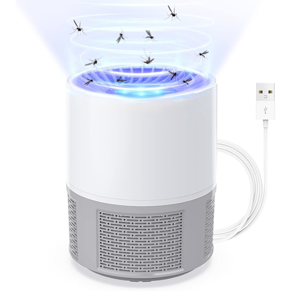1 st (Grå) Myggdödande lampa, Elektrisk Myggdödare Utomhus