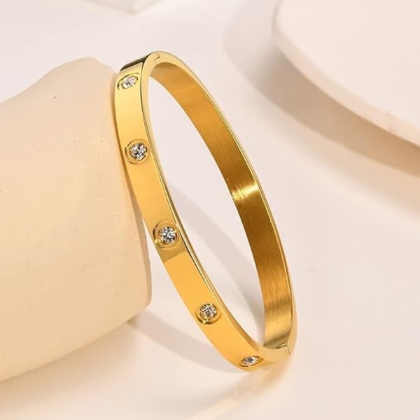 Guldarmband för kvinnor - 3 st 18K guldpläterat kärleks- och vänskapsarmband