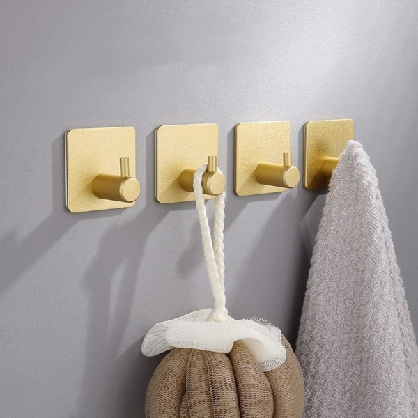 Rustfrie Stål Power Load Adhesive Hooks, Elegant Stil