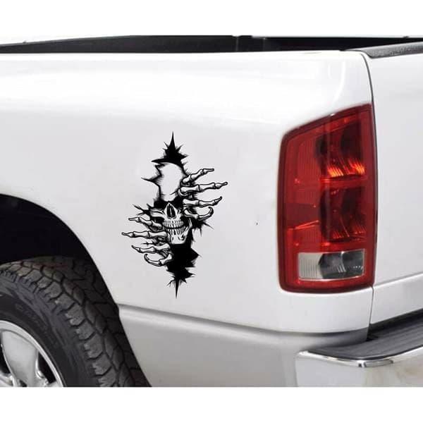 csparkv-Skull Skull Horror Stickers Dekal Sticker Mærkat Til Bil