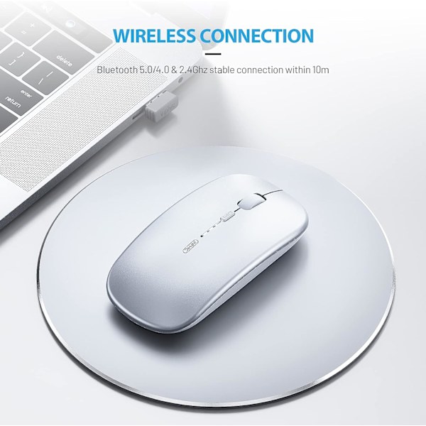 Bluetooth-mus, Trippel-läge Laddningsbar Tyst Bluetooth