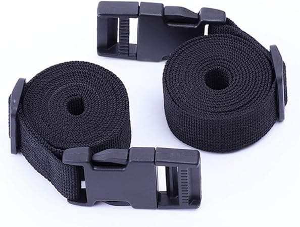 59 Tommer Sort 2 Stk Webbing Rem 25mm Nylon Heavy Duty Remme