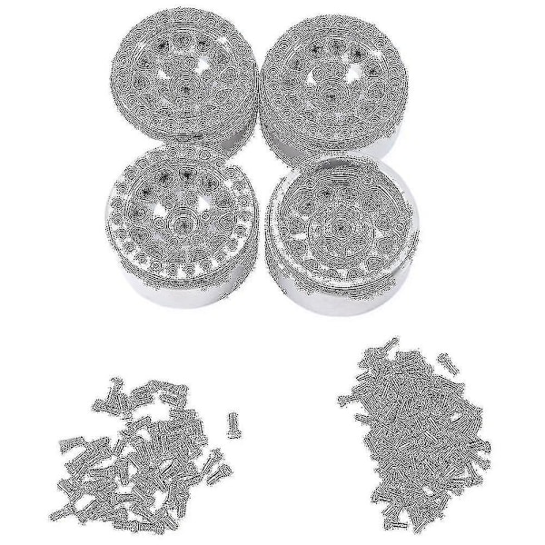 4 st 1,9 tum metallfälg med pärllås för 1/10 RC Crawler Ca