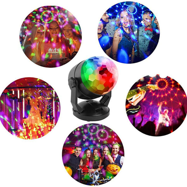 Discokule Partylys Strobe Lys, Lydaktivert Disco