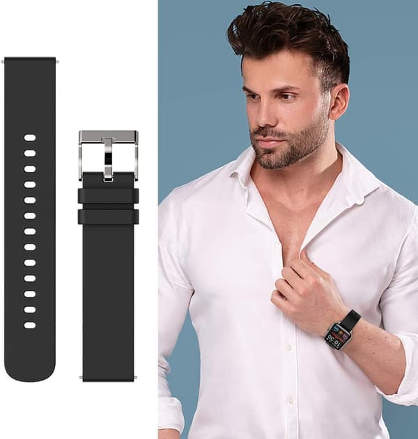 Smartwatch Rem, 20mm Blød Silikon Rem