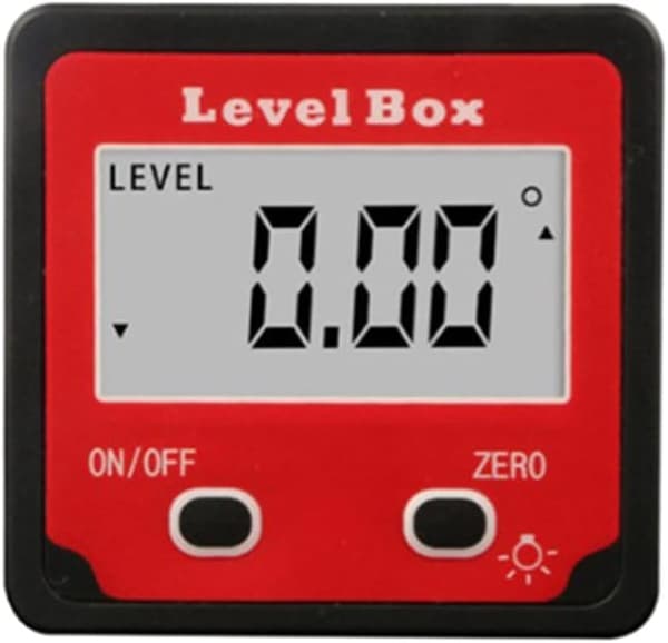 1 styck (Röd) Digital Inclinometer Nivå Lutningsmätning