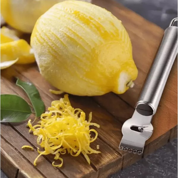 1 stk Rustfrit Stål Citron Zester & Rivjern – Køkken Skræller, Rivjern