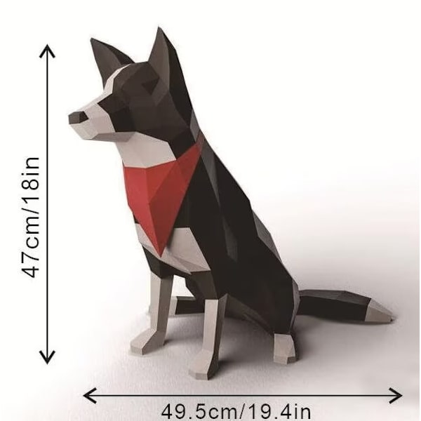 1 kpl Esikatkaistu Paper Craft Luova 3D Paper Sculpture Paper
