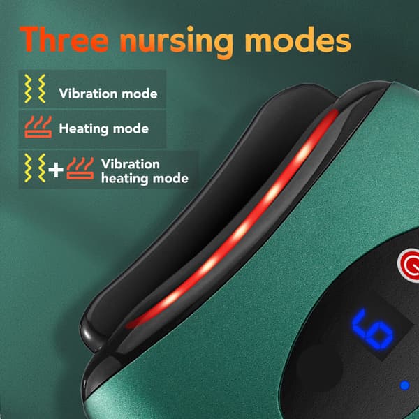 Elektrisk skrapebrett med 9 hastigheter, vibrasjon, oppvarming og timer - 3 moduser