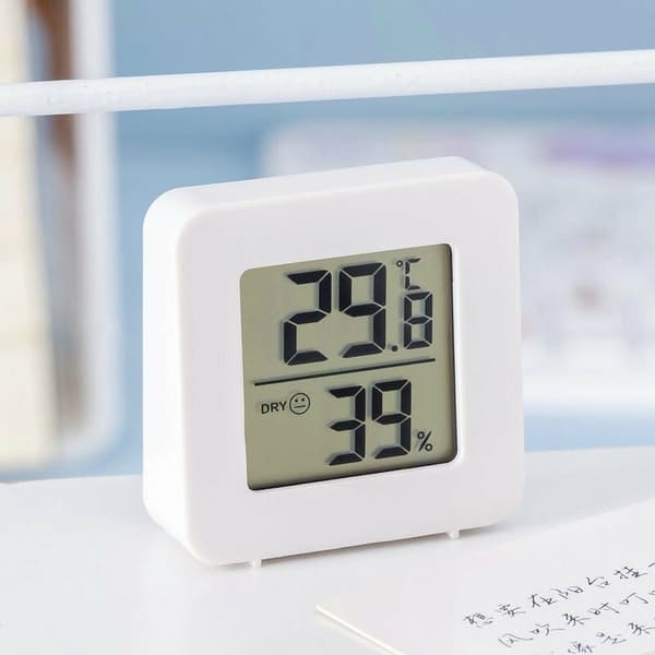 Liten digital hygrometer innendørs termometer romtermometer temp