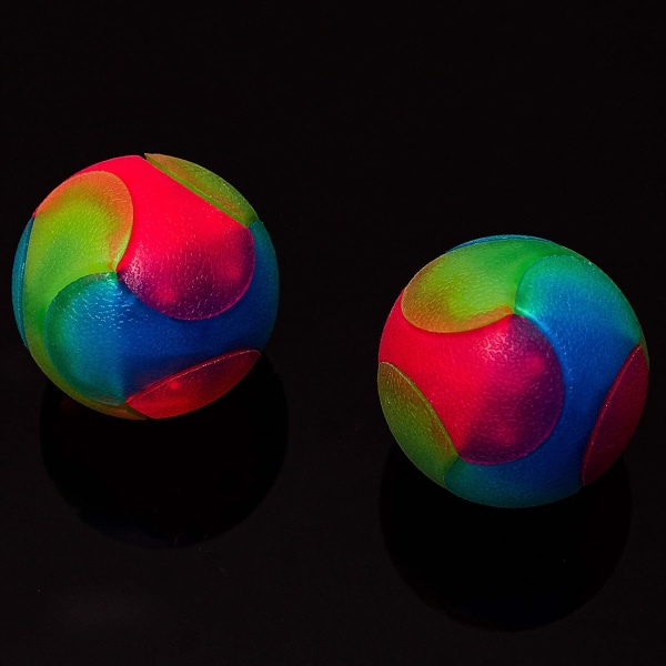 3 Styk Lysende Hundebolde LED Elastisk Bold Blinkende Molar Bold