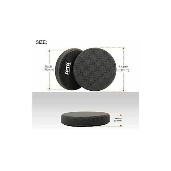 Poleringspude, 5 stk. 180mm/7 tommer poleringssvamp til bilpolering
