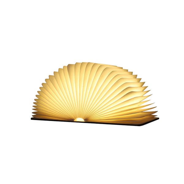Træ Foldbar Led Boglampe, Led Bordlampe, Bogformet
