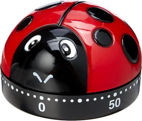 1 stk. (Rød) Køkken Timer 60 Minutter Opvinding Koge Timer Bille