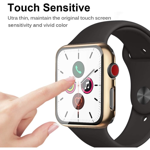 2 delar kompatibel med Apple Watch Series 1/2/3 44 mm case,