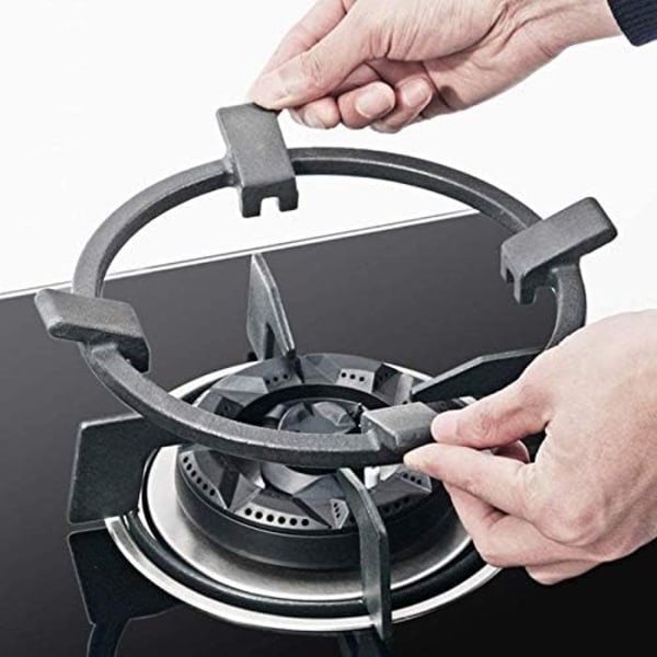 1 stk Wok Pan Holder Stativ for Gasskomfyrbrennerplater Hjem