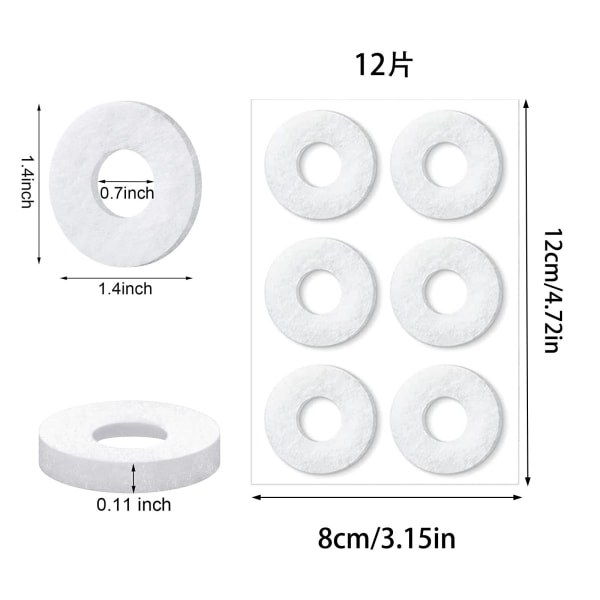 72 pieces of felt corns round white forefoot pads anti-friction