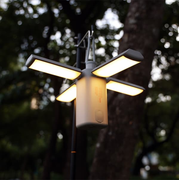 Foldbar Bærbar Multifunktionel Campinglampe, 8000mAh