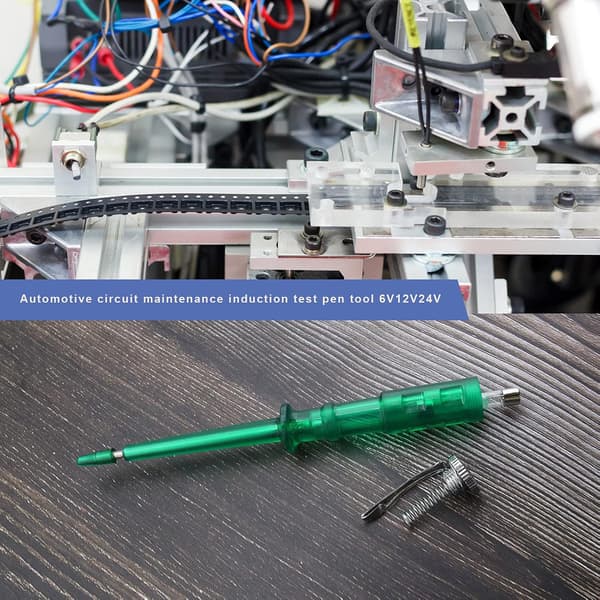 DC 6V/12V/24V Bilstromkrets Tester med Spolekabel og