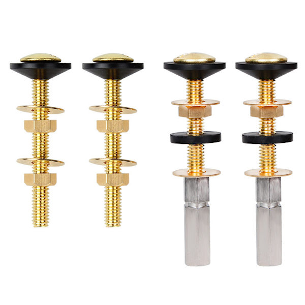 2-delt Universal Toiletbræt Bolt Sæt, Heavy Duty Solid Messing