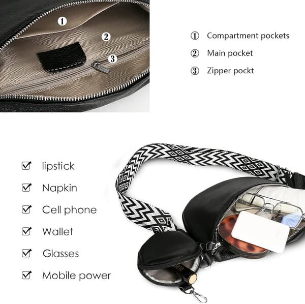 Crossbody-väskor för kvinnor - Läderhandväskor och axelväskor med