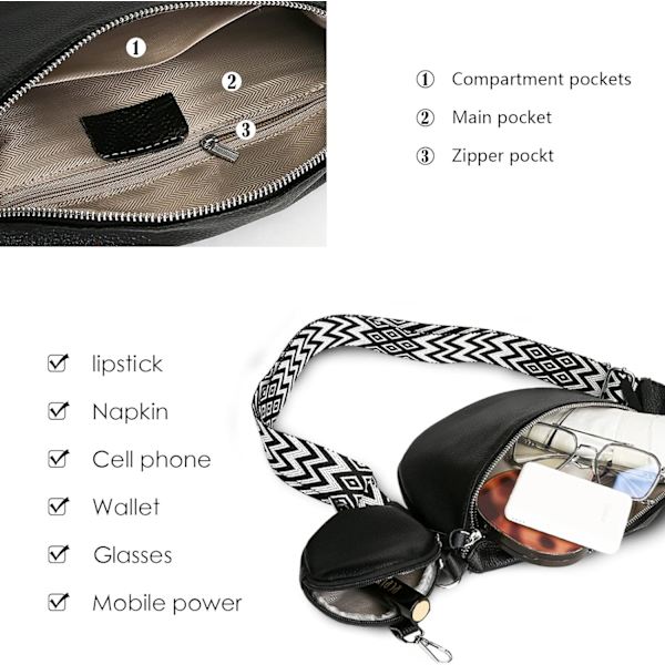 Kvinder Cross-Body tasker, Læder skuldertasker til kvinder, Mobiltelefon skuldertaske, Damer Crossbody taske Gave til kvinder Piger Mor