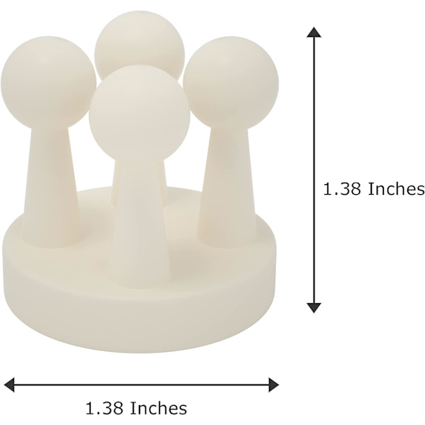 4-pack Silikon Tandborsthållare (Vit) Multifunktionell