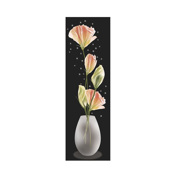 1 st varm blomvas vardagsrumsbakgrundsvägg