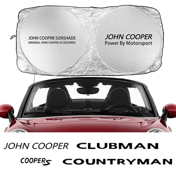 Solskjerm for bil frontrute for Mini John Cooper R56