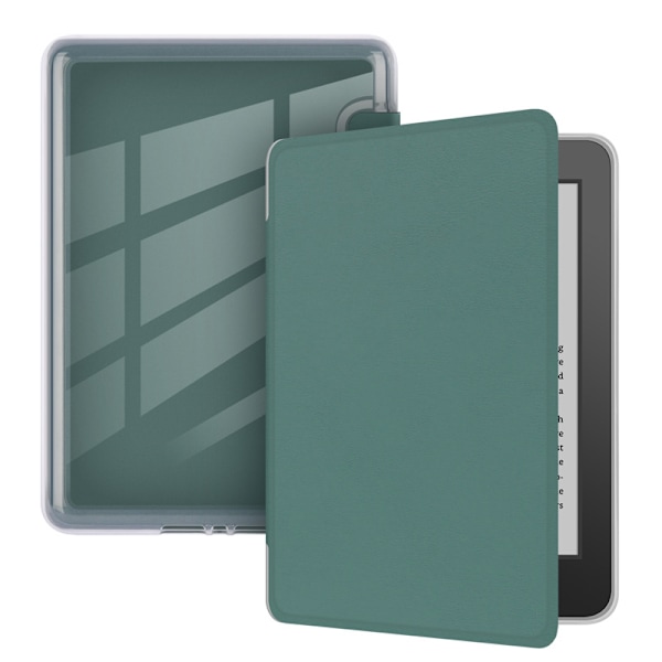 6-tums Kindle-fodral (11:e generationen - 2024), Ultraklart, Mjukt, Flexibelt, Transparent, TPU-baksida med automatisk sömn/vakna