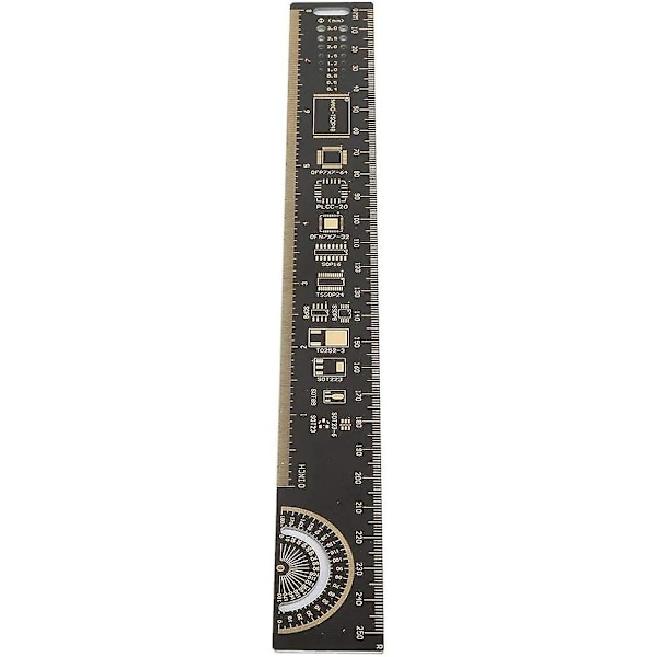 10 tum 25 cm elektronisk ingenjör multifunktion kretskort Pcb linjal ingenjörslinjal multifunktionslinjal