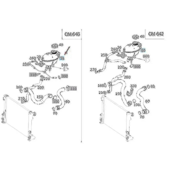 Antifrost Kølevæske Ekspansionstank Til W204 C-klasse -klasse W212/w2