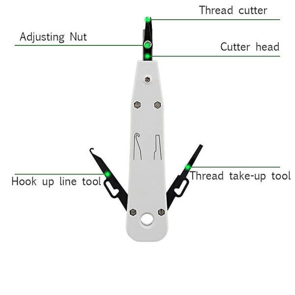 Nettverkskabeltester RJ45 Nettverk Punch Push Down Tool Telefonsokkelinnsetting