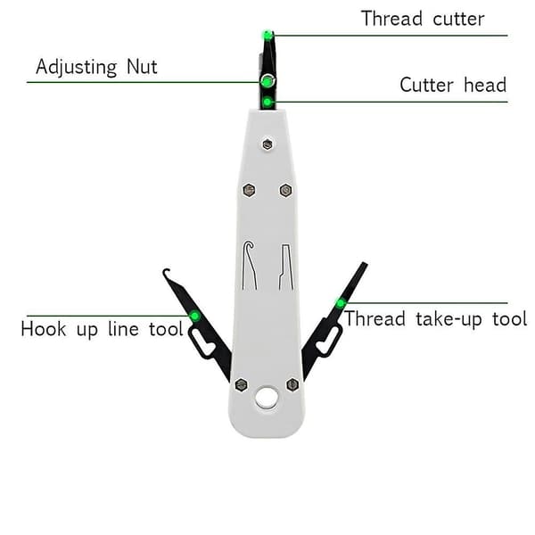 Netværkskabeltester RJ45 Netværksstempel Push Down Tool Telefonstik Indsættelse