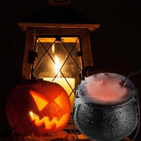 Halloween Røgmaskine Led Luftfugter Tåge Mist Maker Farve Skift